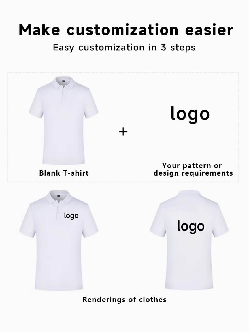 Custom Polo Shirt Cotton Seamless Uniform
