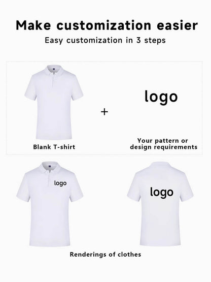 Custom Polo Shirt Cotton Seamless Uniform