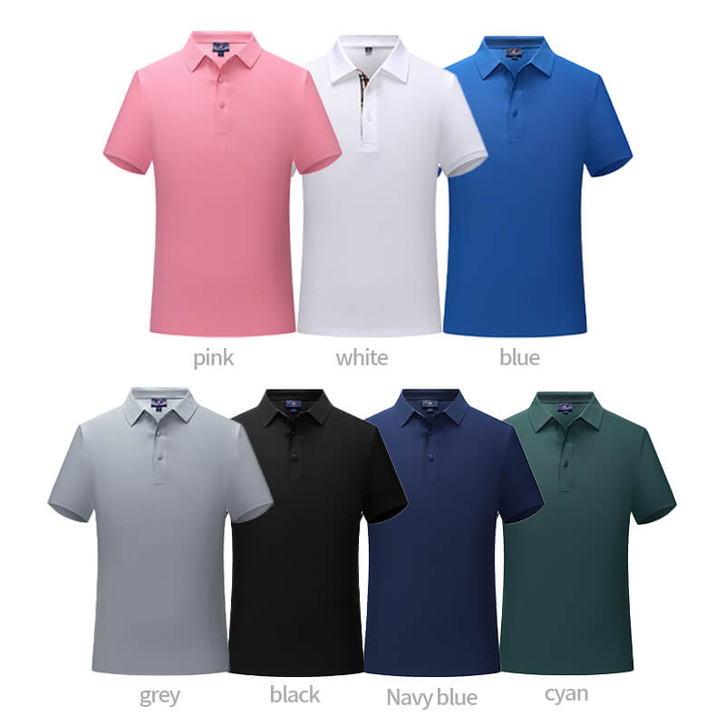 Custom Logo Seamless Polo Shirt Cotton Luxury Corporate Wear