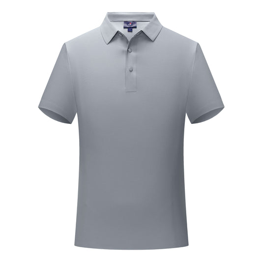Gray Polo Shirt Cotton Seamless Corporate Wear